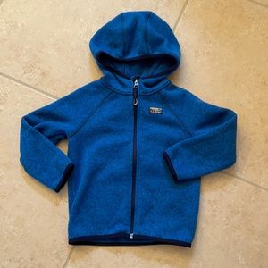 LL Bean Hooded Fleece Zip Up, 3T